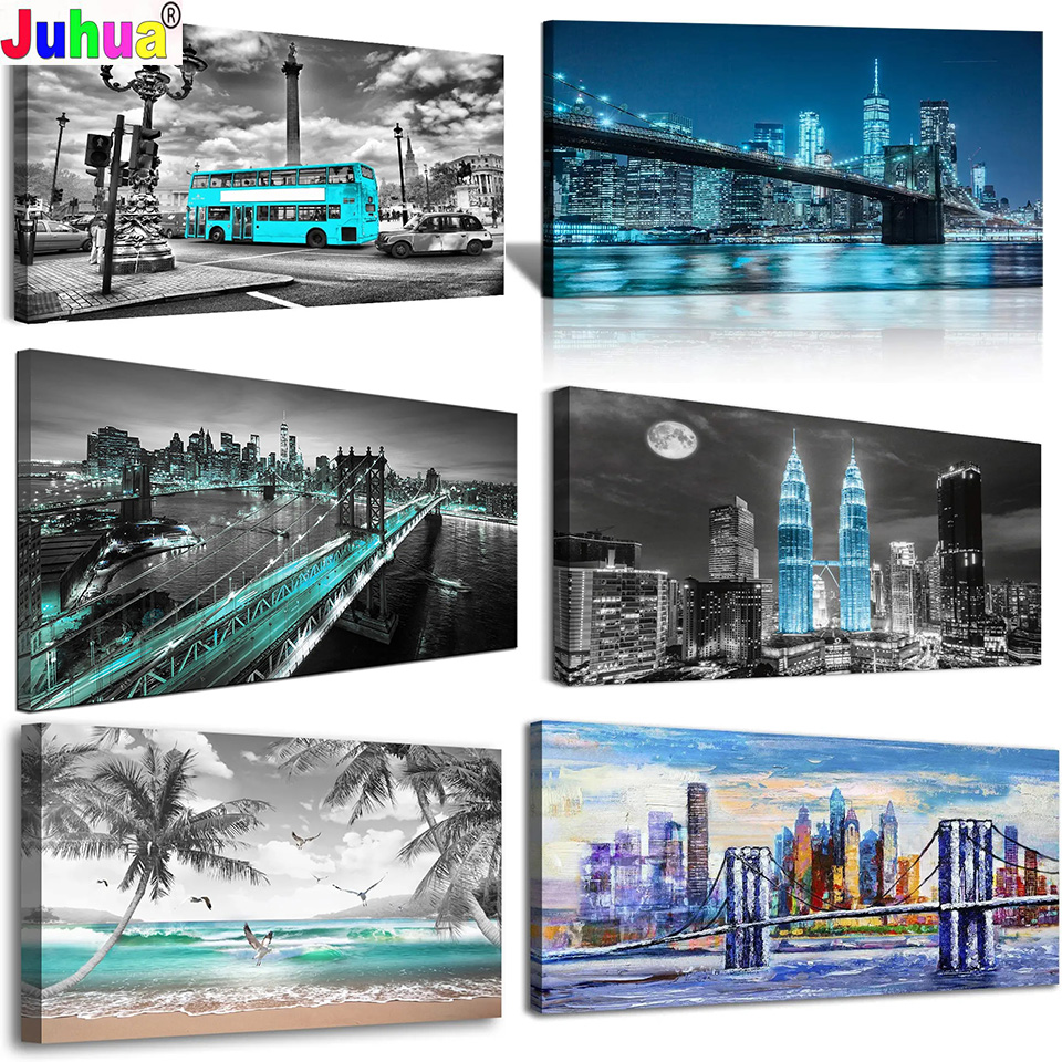 Embroidery York - Famoso y moderno horizonte urbano noche