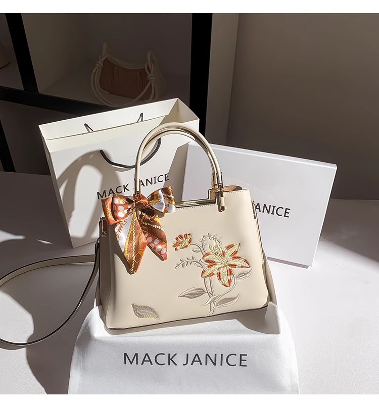 Embroidery Texture - Bolso de mano para mujer, de