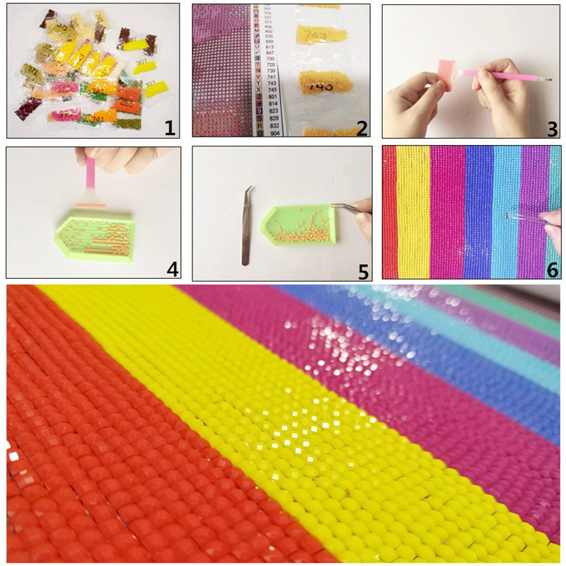 Cuadro de diamantes de imitaci - Embroidery York reseña y precio