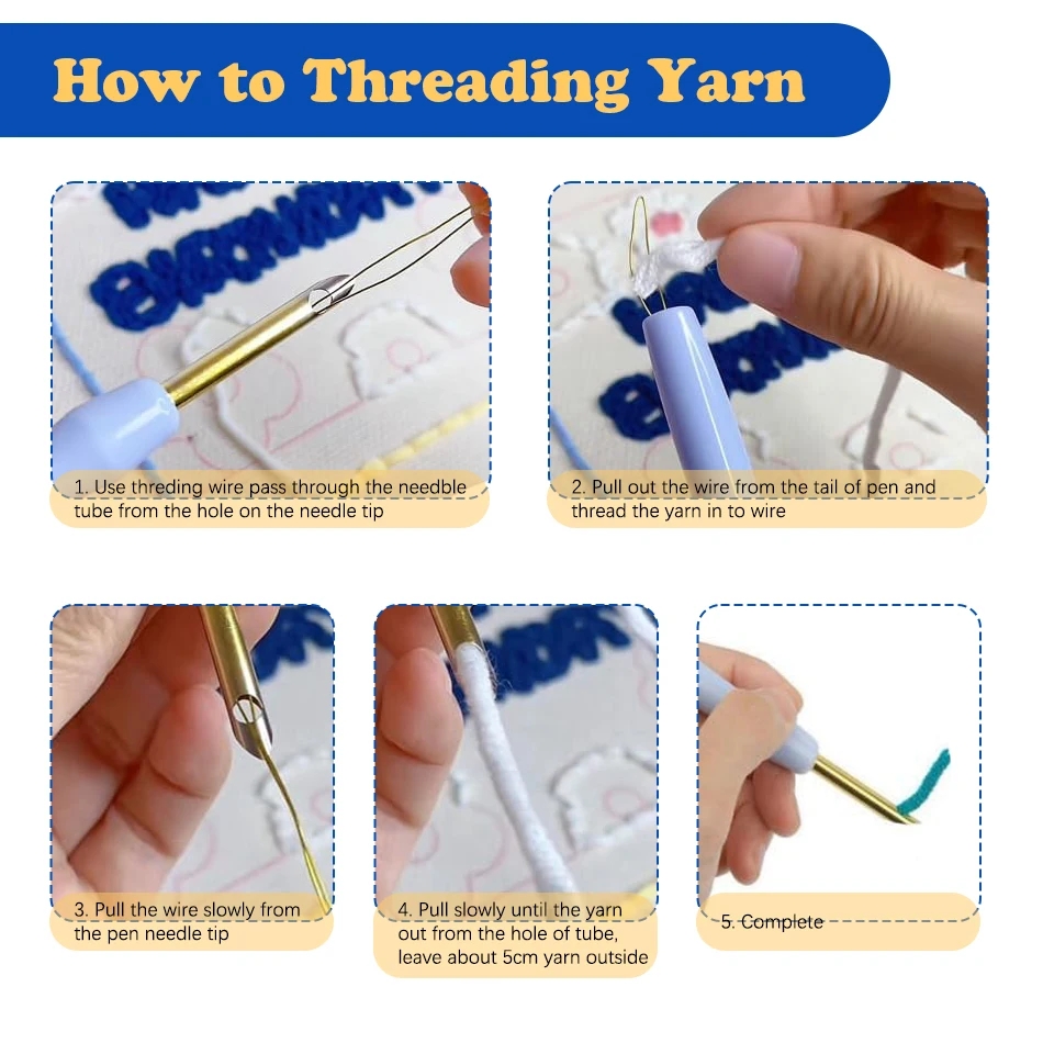 Kits de Punch Needle con Diseñ - Embroidery Converter reseña y precio