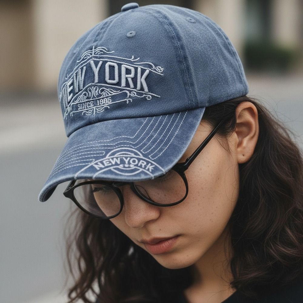 Gorra de béisbol retro con let - Embroidery York reseña y precio
