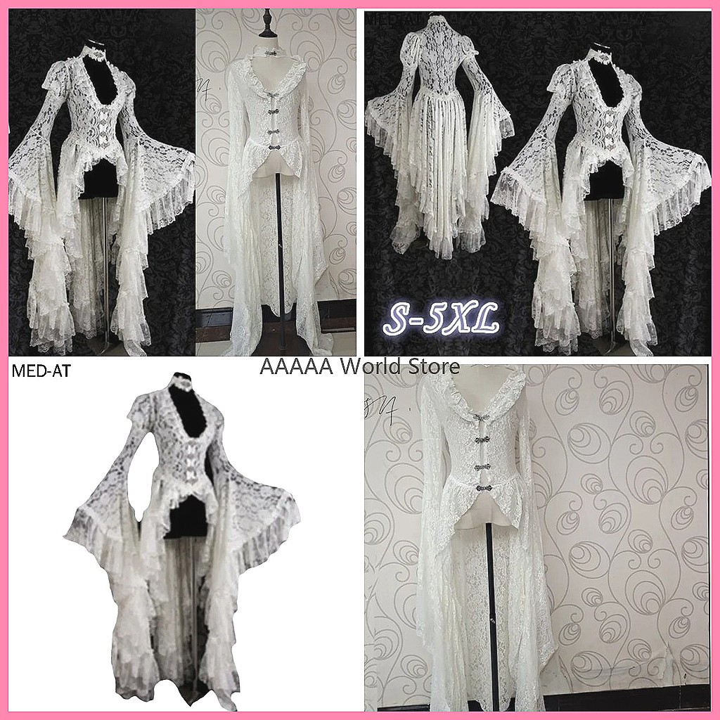 Vestido gótico de encaje blanc - Embroidery White reseña y precio
