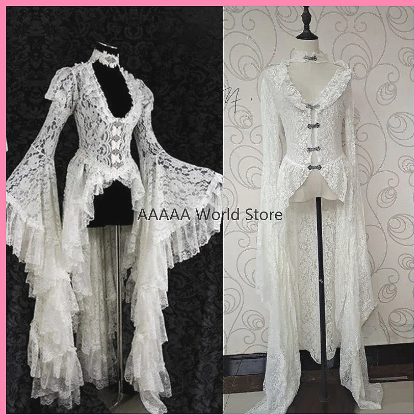 Vestido gótico de encaje blanc - Embroidery White reseña y precio