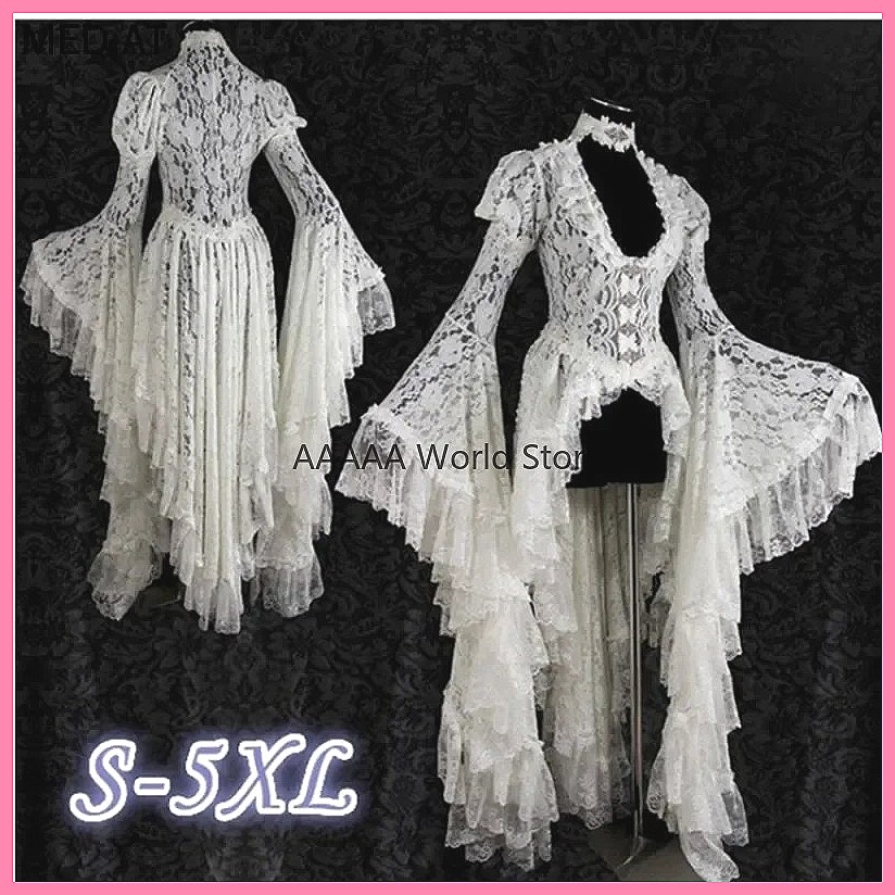 Vestido gótico de encaje blanc - Embroidery White reseña y precio