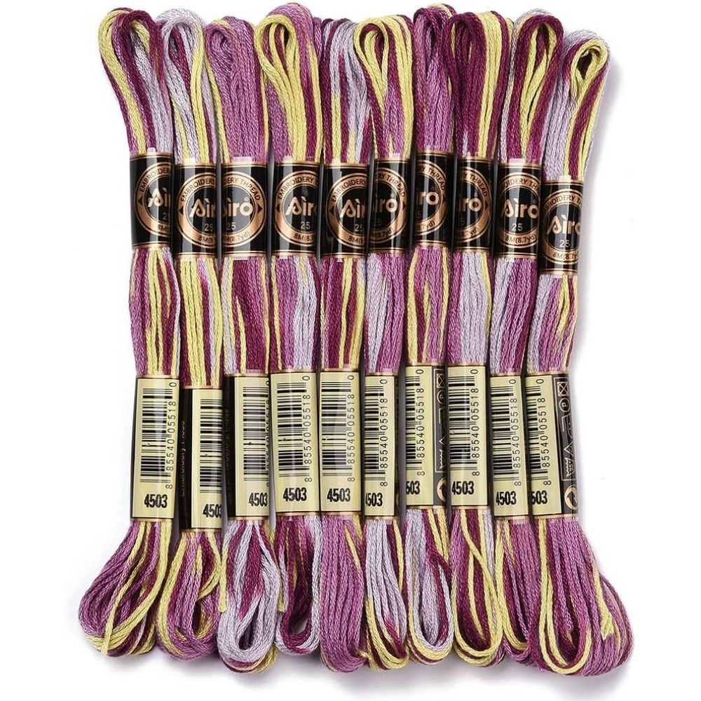6 hebras de hilo de bordar mor - Embroidery Floss reseña y precio
