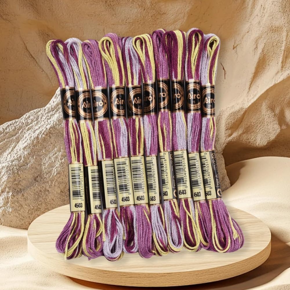 6 hebras de hilo de bordar mor - Embroidery Floss reseña y precio