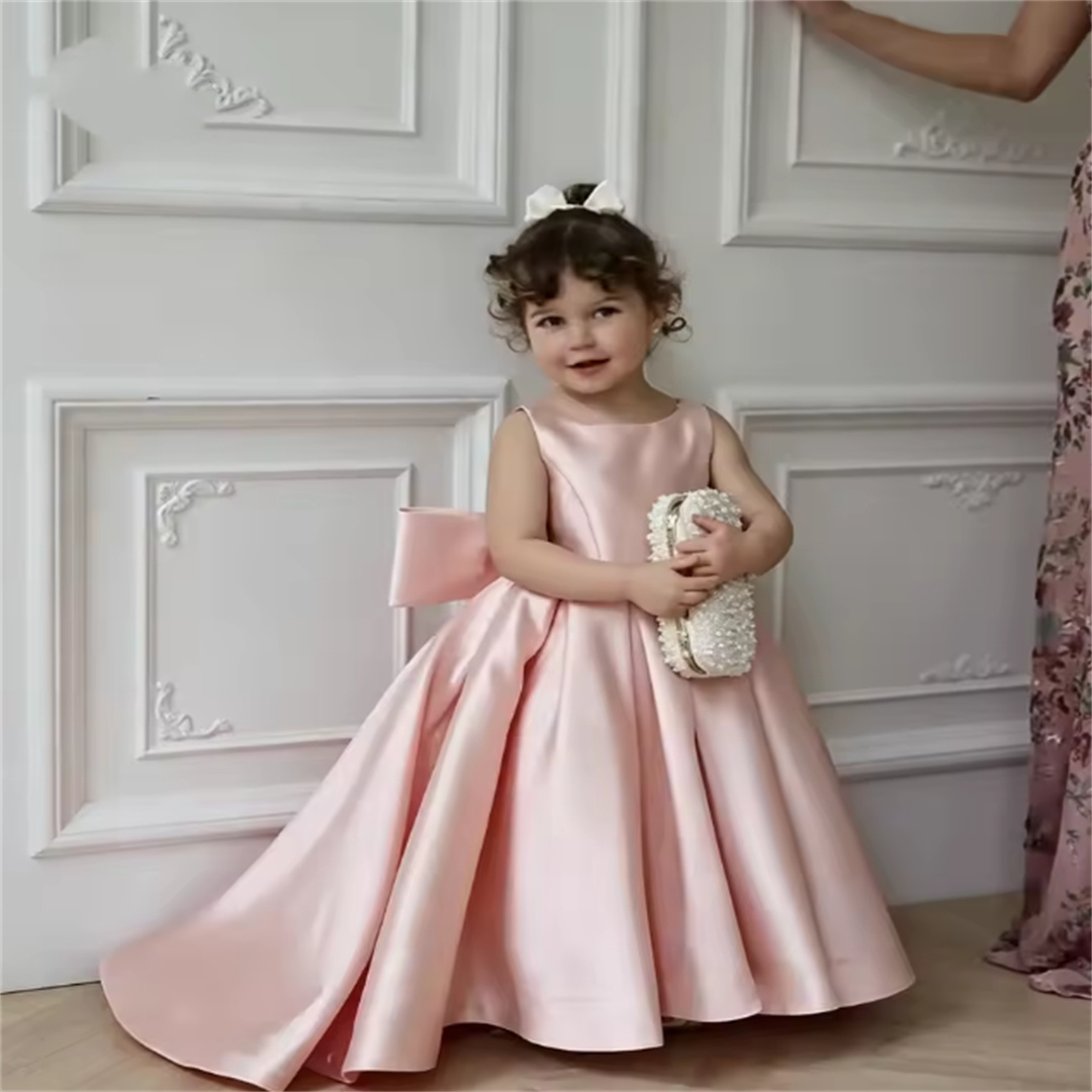 Vestido de satén rosa para niñ - Embroidery Design Patterns Flowers reseña y precio