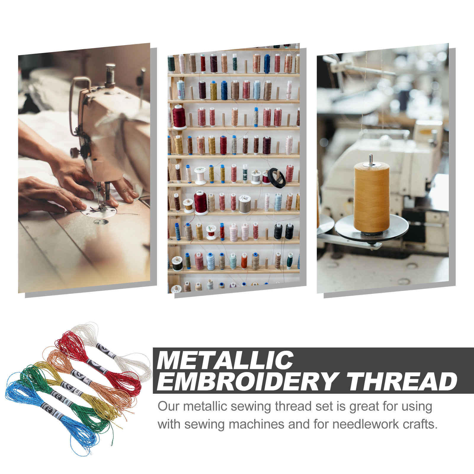 6 Piezas de Hilo Metálico de L - Embroidery Floss reseña y precio