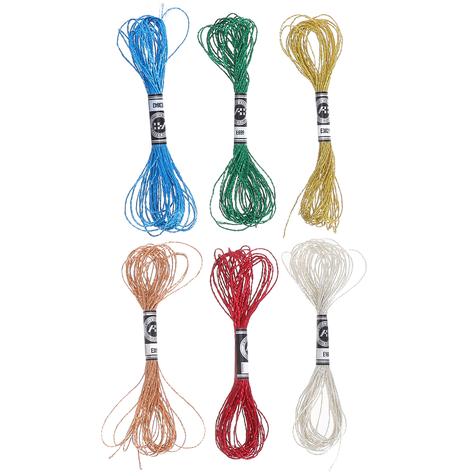 6 Piezas de Hilo Metálico de L - Embroidery Floss reseña y precio