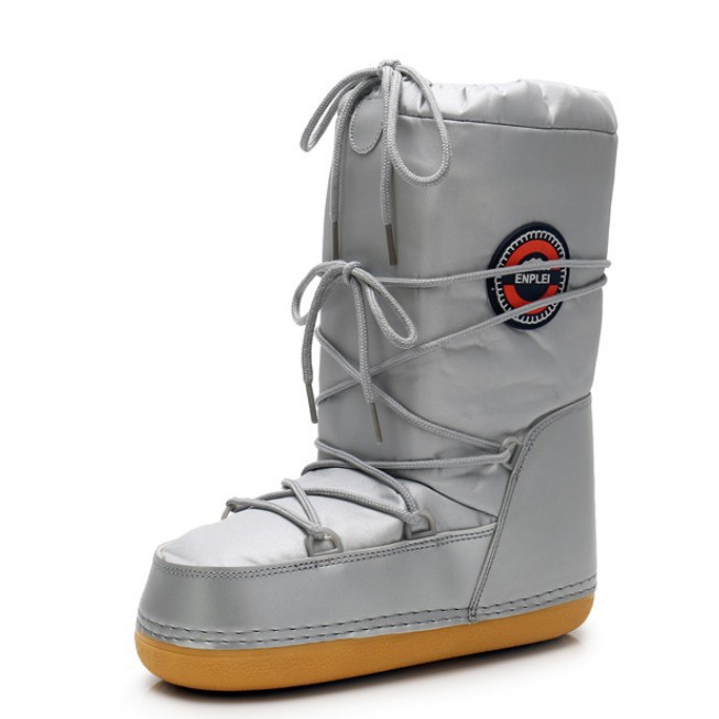 Botas de nieve de invierno par - Embroidery White reseña y precio
