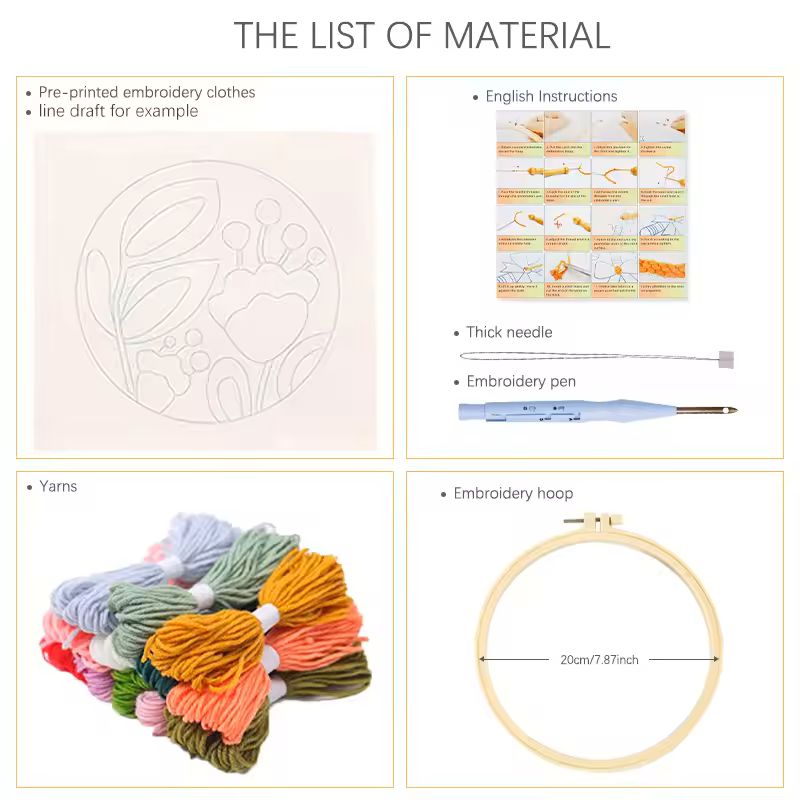 Kits de bordado Punch Needle D - Embroidery Converter reseña y precio
