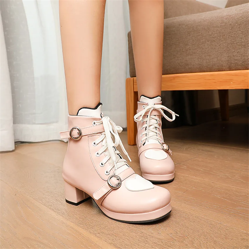 Botines de invierno Lolita par - Embroidery White reseña y precio
