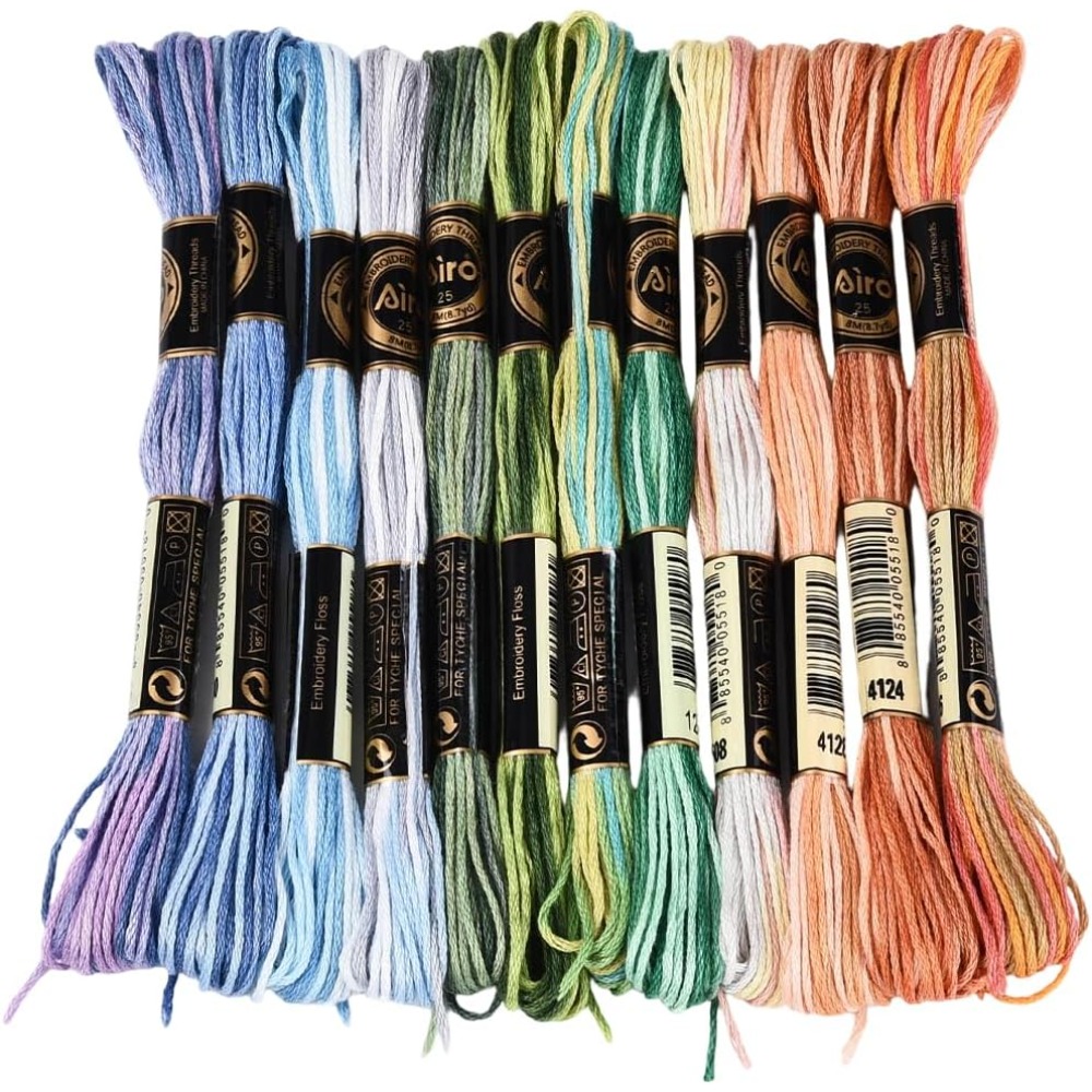 12 rollos de hilo de bordar de - Embroidery Floss reseña y precio