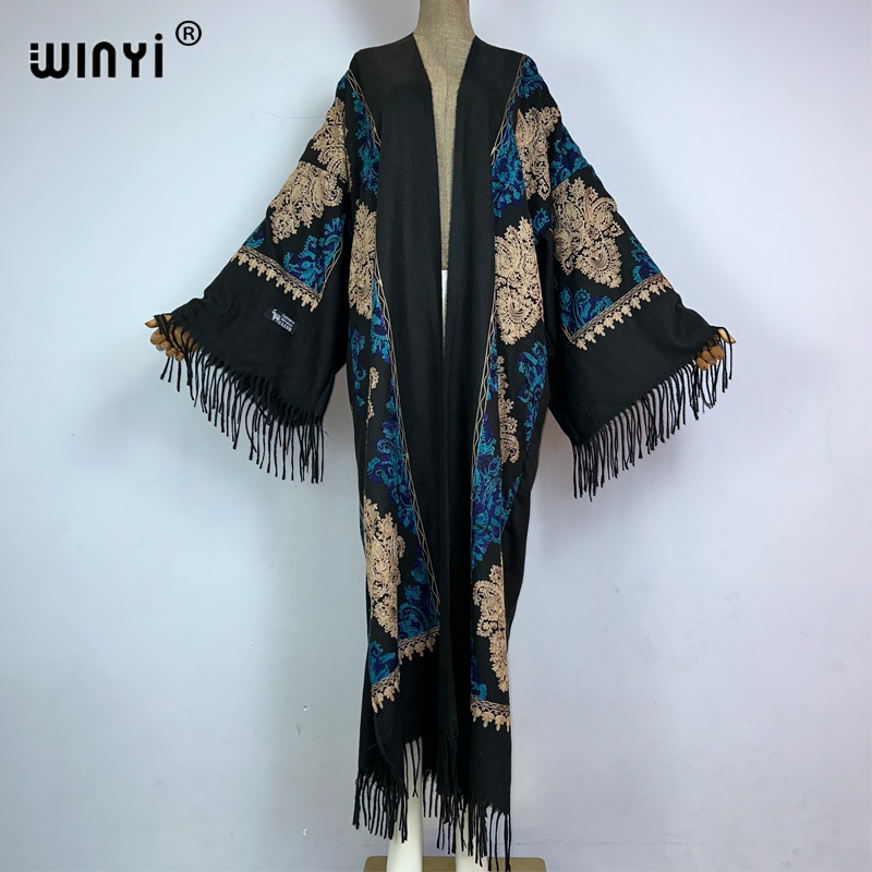 WINYI invierno mujer borla Pas - Embroidery Pashmina reseña y precio
