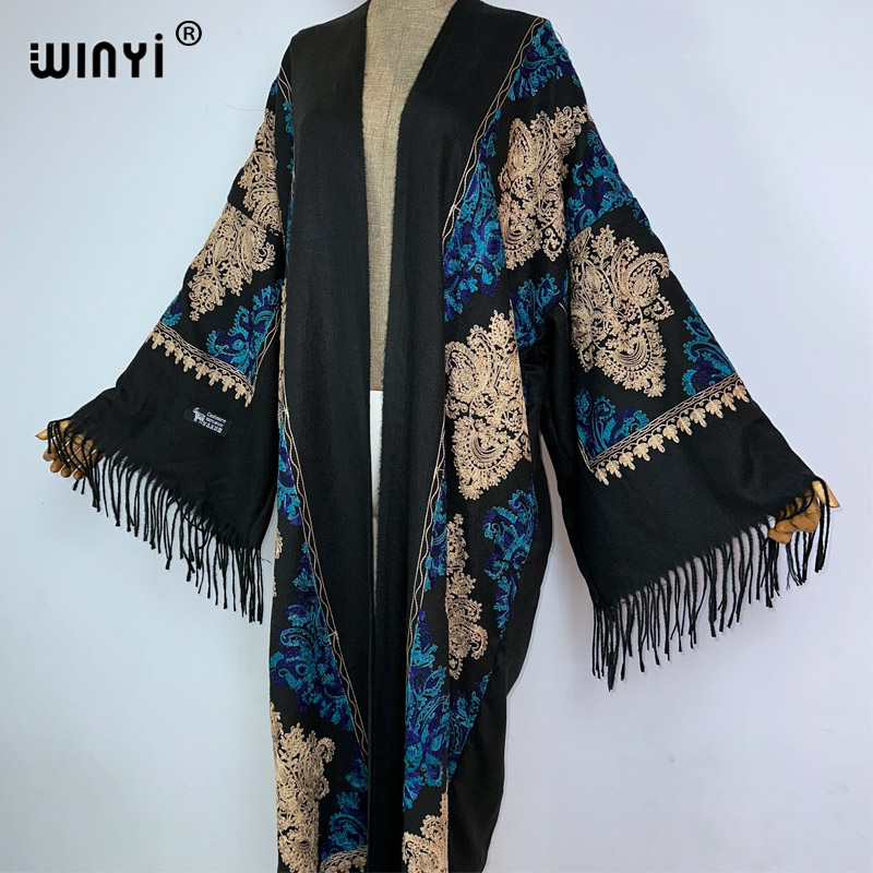 WINYI invierno mujer borla Pas - Embroidery Pashmina reseña y precio