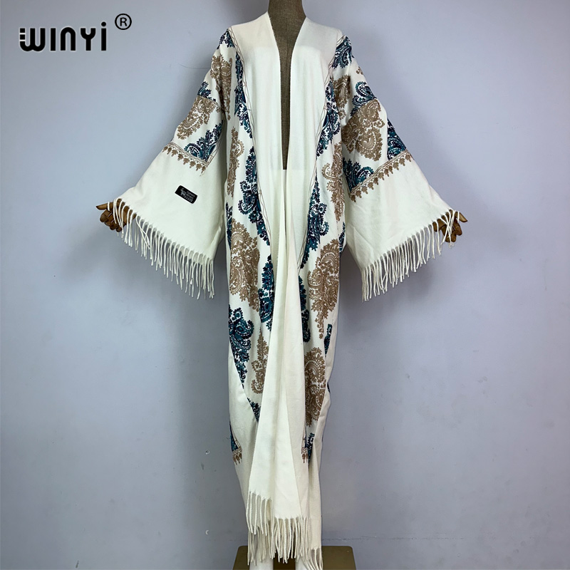 WINYI invierno mujer borla Pas - Embroidery Pashmina reseña y precio