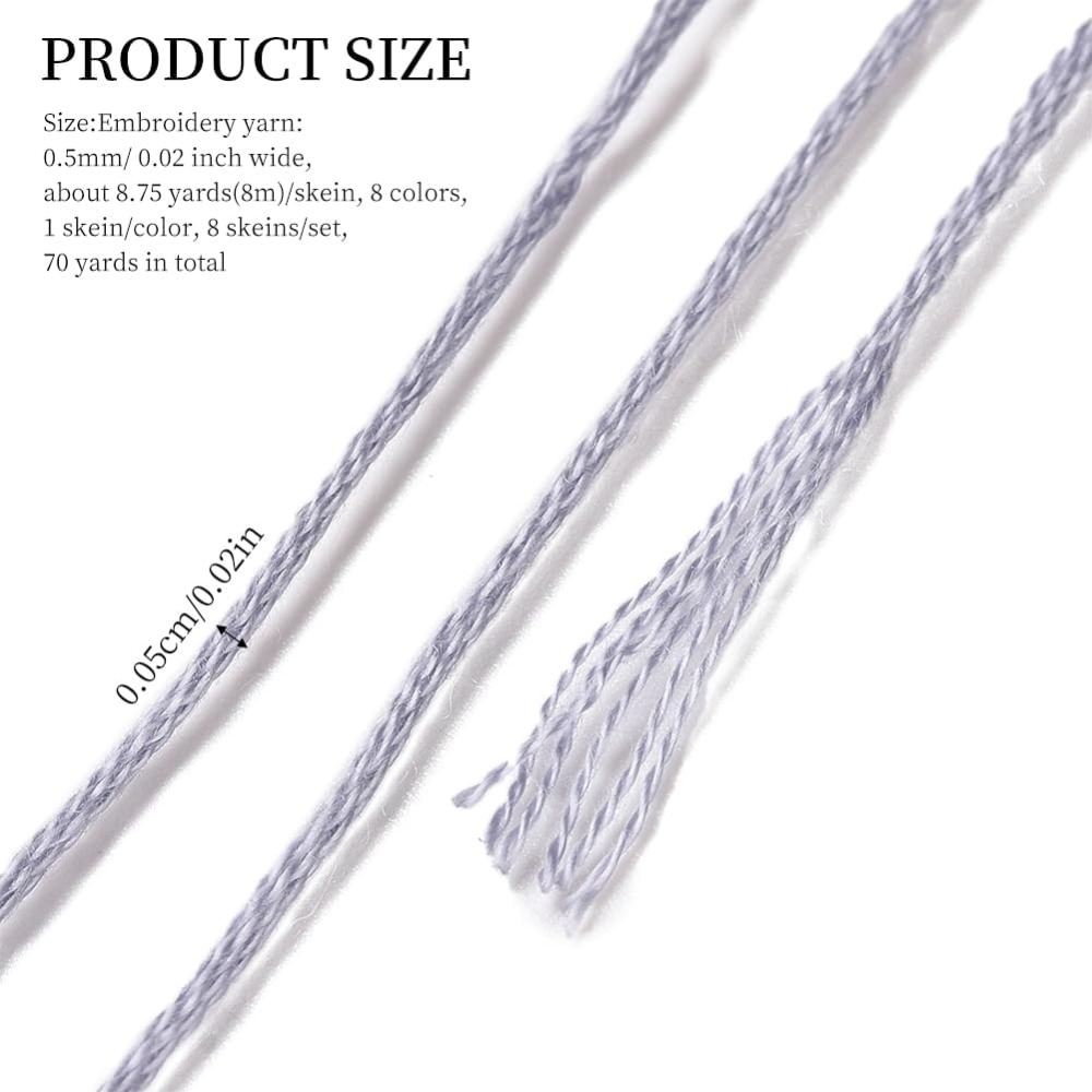 8 ovillos, 70 yardas, pulseras - Embroidery Floss reseña y precio