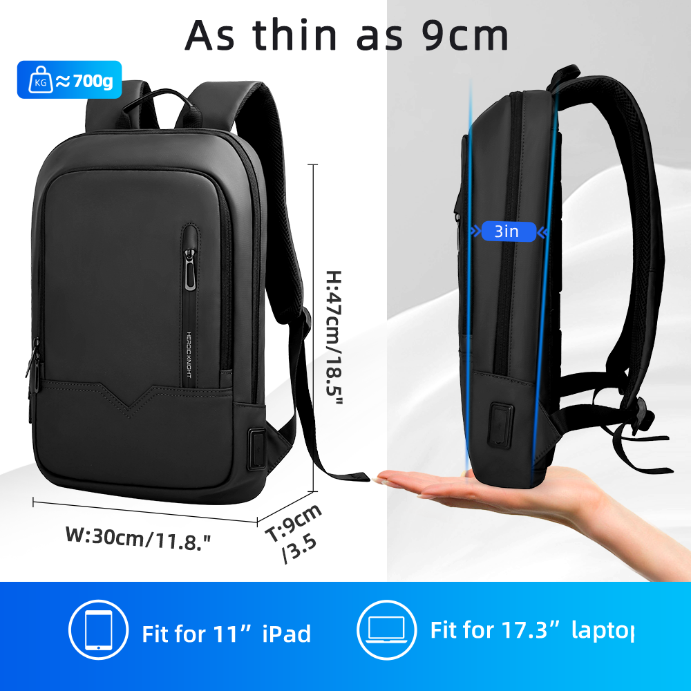 Mochila de negocios delgada HK - Embroidery Computer reseña y precio
