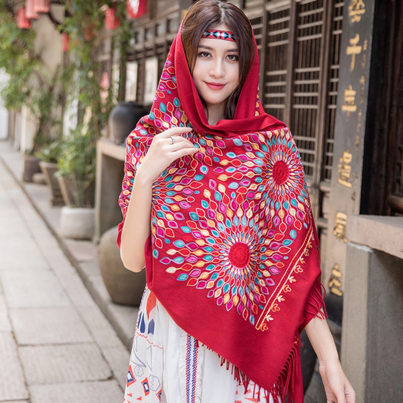 Chal de Cachemira Pashmina Bor - Embroidery Pashmina reseña y precio
