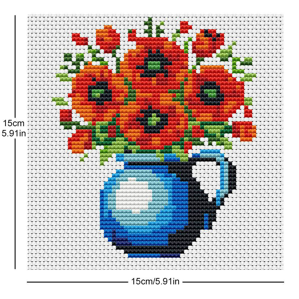 Evershine - Juego de 8 Mini Li - Embroidery Design Patterns Flowers reseña y precio