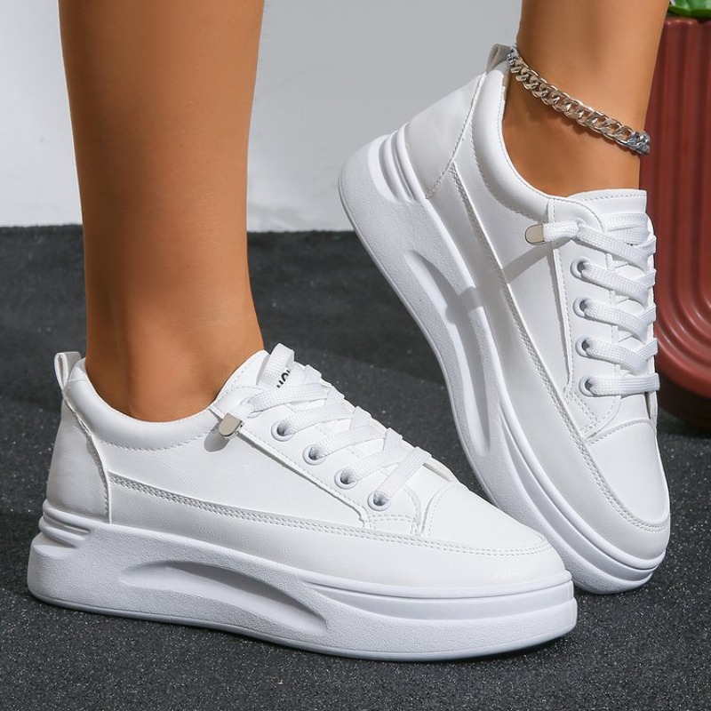 Zapatillas blancas para mujer, - Embroidery White reseña y precio