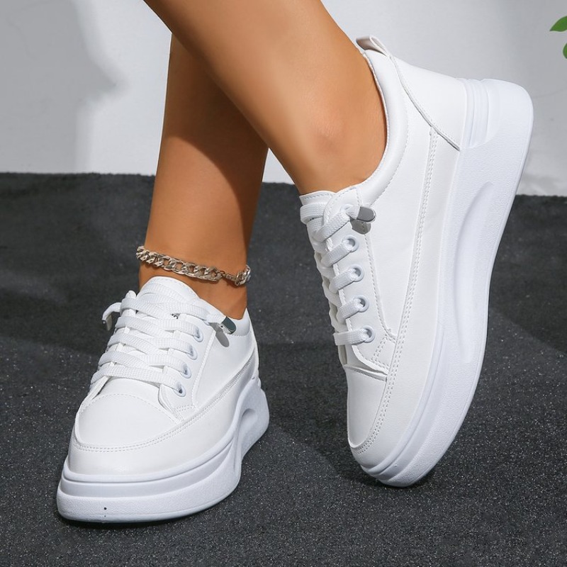 Zapatillas blancas para mujer, - Embroidery White reseña y precio